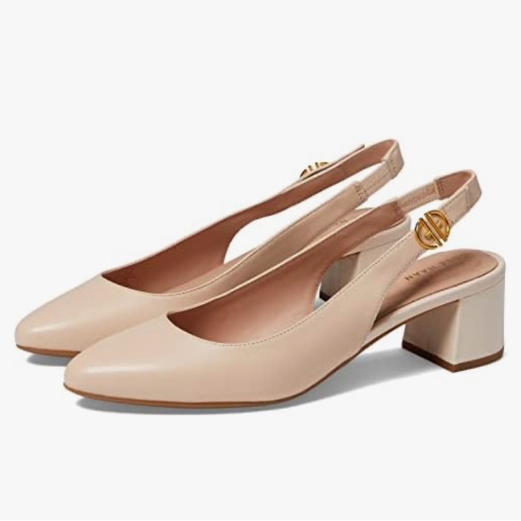 Nwt Cole Haan The Go-To Slingback Leather Pump 45mm
